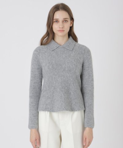 ラメスパンコールニット