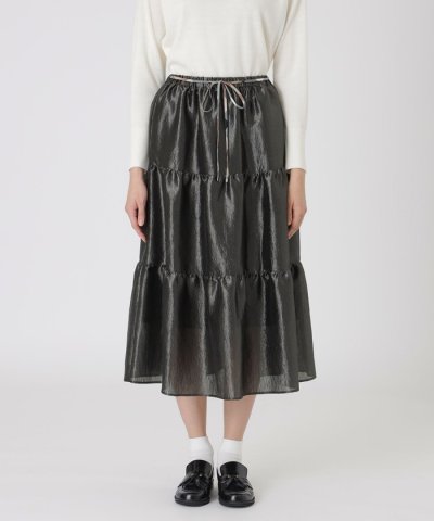 シャイニーティアードスカート