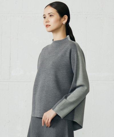 【セットアップ対応】ウールミラノボトルネック ニット