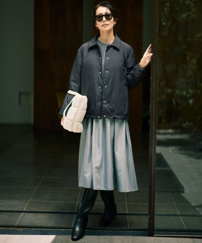 【カタログ掲載】ウールミラノ異素材 ワンピース