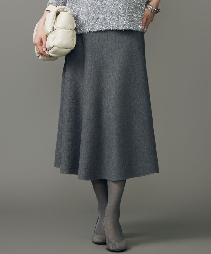 グレー系｜Aラインスカート｜自由区 (Lサイズ)(ジユウクエル)｜阪急