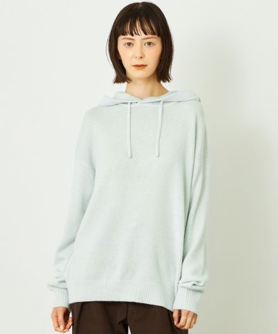 GREY LABEL ウールカシミヤニットパーカー
