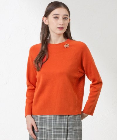 ウールミックスミラノリブニットプルオーバー