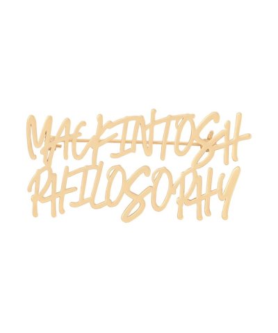 ライティングロゴブローチ