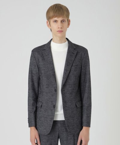 グレンチェックウールジャージージャケット