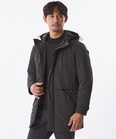 ポリエステルツイルミドルブルゾン