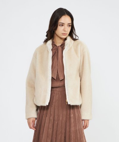 エコファーショートブルゾン