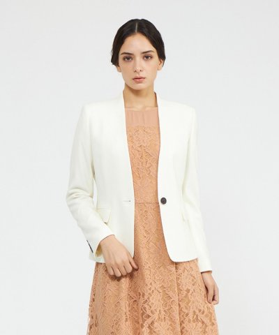 ストレッチフランネル Vカラージャケット