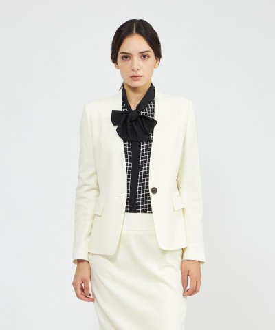 ストレッチフランネル Vカラージャケット