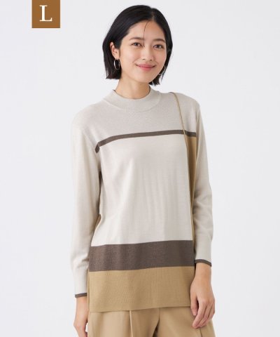 【L】【ウォッシャブル】エクストラファインウールプルオーバー