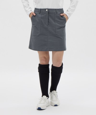 マンシングウェア Munsingwear バーズアイストレッチスエードスカート