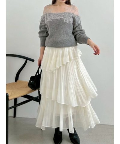 Sustainableプリーツティアードロングスカート