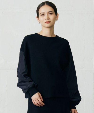 ウールミラノランタンスリーブ ニット