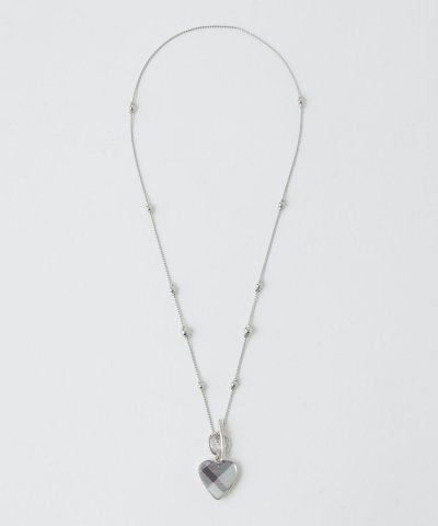 クレストブリッジチェックハートネックレス