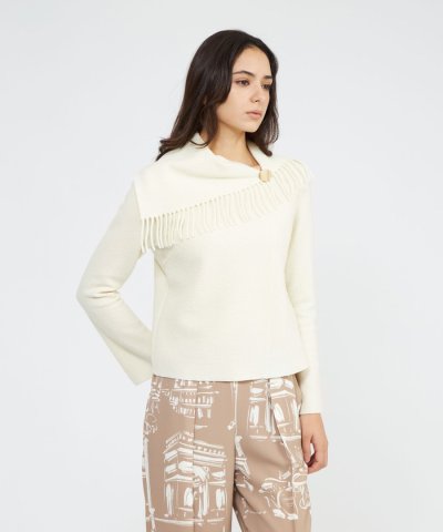 【La maglia due】 フリンジニットプルオーバー