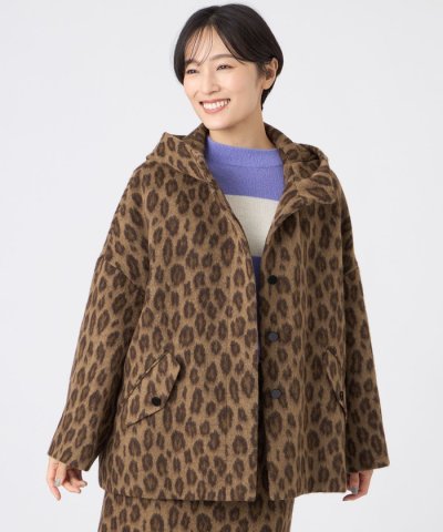 【カタログ掲載】ウールパンサージャカードフーデッドコート