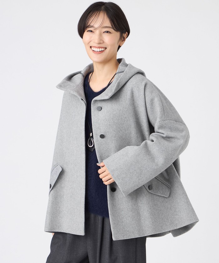 L】【SANYO Style EDITION掲載】ウールスーパービーバーフーデ