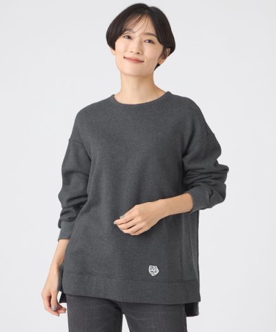 【L】【カタログ掲載】【ウォッシャブル】タイガーパッチ裏起毛スウェット