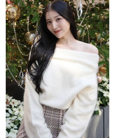 【HIGH QUALITY/カンヘウォン着用】フォックスカシミヤオフショルプルオ