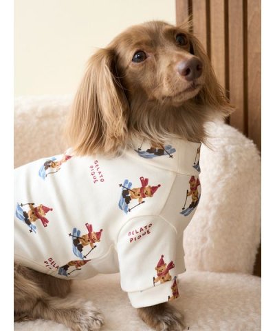 【HOLIDAY】【CAT&DOG】スキーベア柄カットソー