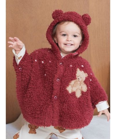 【HOLIDAY】【BABY】ジェラートスノーベアジャガードポンチョ