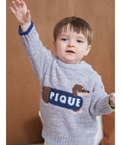 【BABY】ベビモコダックスフンドジャガードプルオーバー