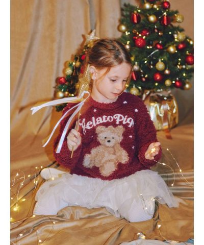 【HOLIDAY】【KIDS】ジェラートスノーベアプルオーバー