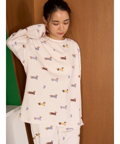 ダックスフンド柄ロンＴ