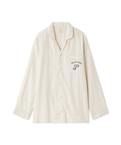 先染めストライプシャツ