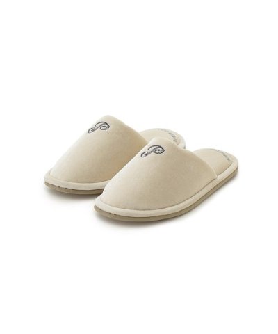 エンブレムモチーフベロアルームシューズ