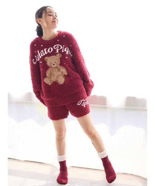 【HOLIDAY】フェザープルオーバー＆ショートパンツ ONLINE限定】【HOLIDAY】ジェラートスノーベアジャガードプルオーバー