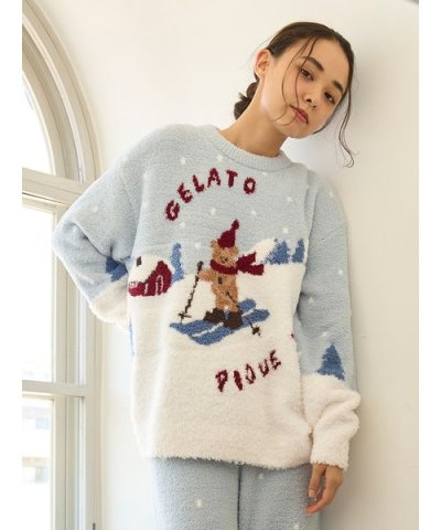 【HOLIDAY】スキーベアジャガードプルオーバー