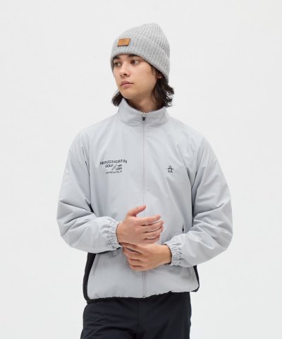マンシングウェア MUNSINGWEAR はっ水ストレッチロゴプリントブルゾン