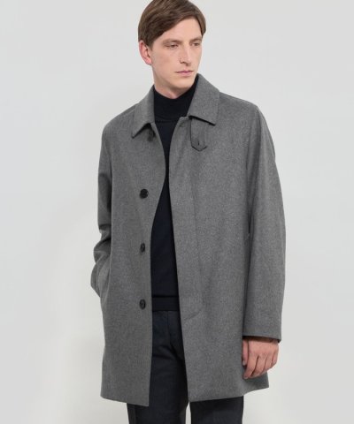 【WEB・一部店舗限定】【DUNFORD】ウールメルトンステンカラーコート