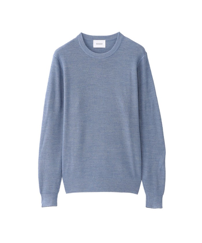 コットンカシミヤ クルーネックプルオーバー(mw3A0164)｜HANKYU MEN'S
