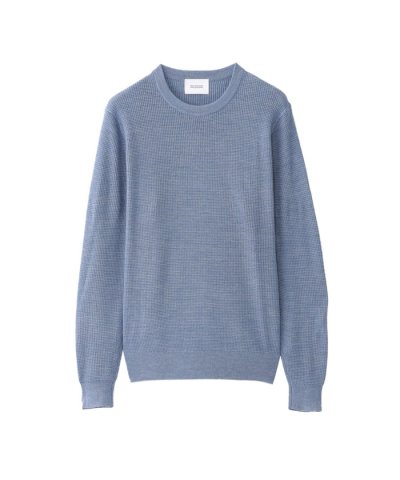 【WEB&一部店舗限定】ミニワッフル クルーネックプルオーバー