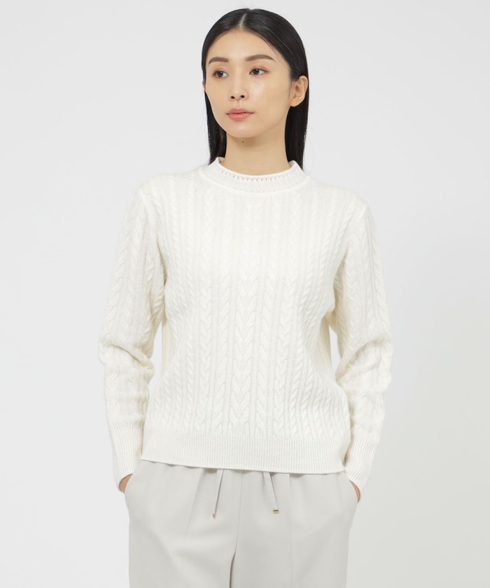 ウールカシミヤケーブル プルオーバー(508596724)｜阪急百貨店公式通販