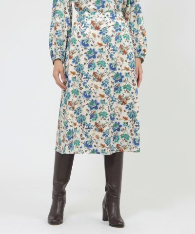 【ウォッシャブル】サラサフラワー　スカート