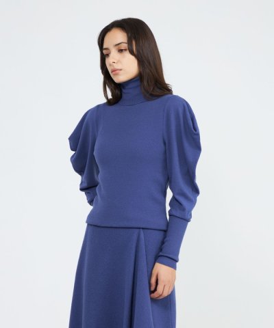 【La maglia due】 タートルリブニットプルオーバー