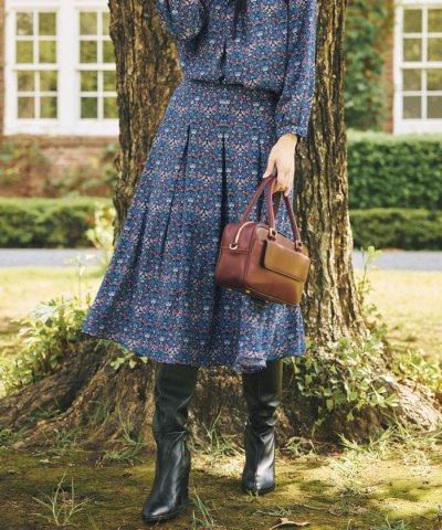 【LIBERTY】Vine Thief バックサテンジョーゼットスカート