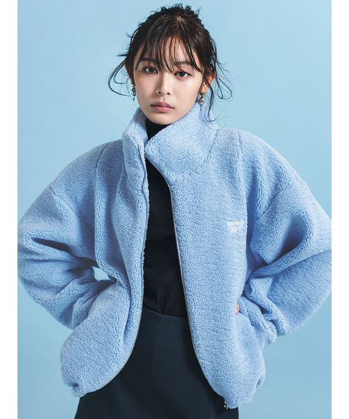 FRAYI. D 【Reebok× FRAY I. D】ジップアップボアブルゾン LBLU 1