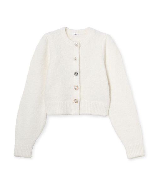 アイボリー カーディガン PINK-latte（ピンクラテ）の「◇【2点セットアイテム】ケーブルニット