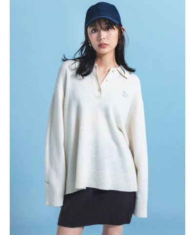 【Reebok× FRAY I.D】ラガーカラーポロニットプルオーバー