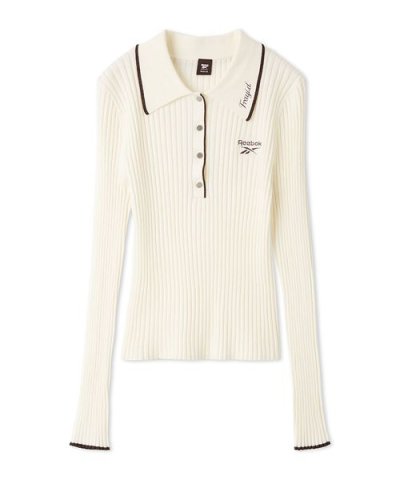 【Reebok× FRAY I.D】ラメリブポロカラーニット