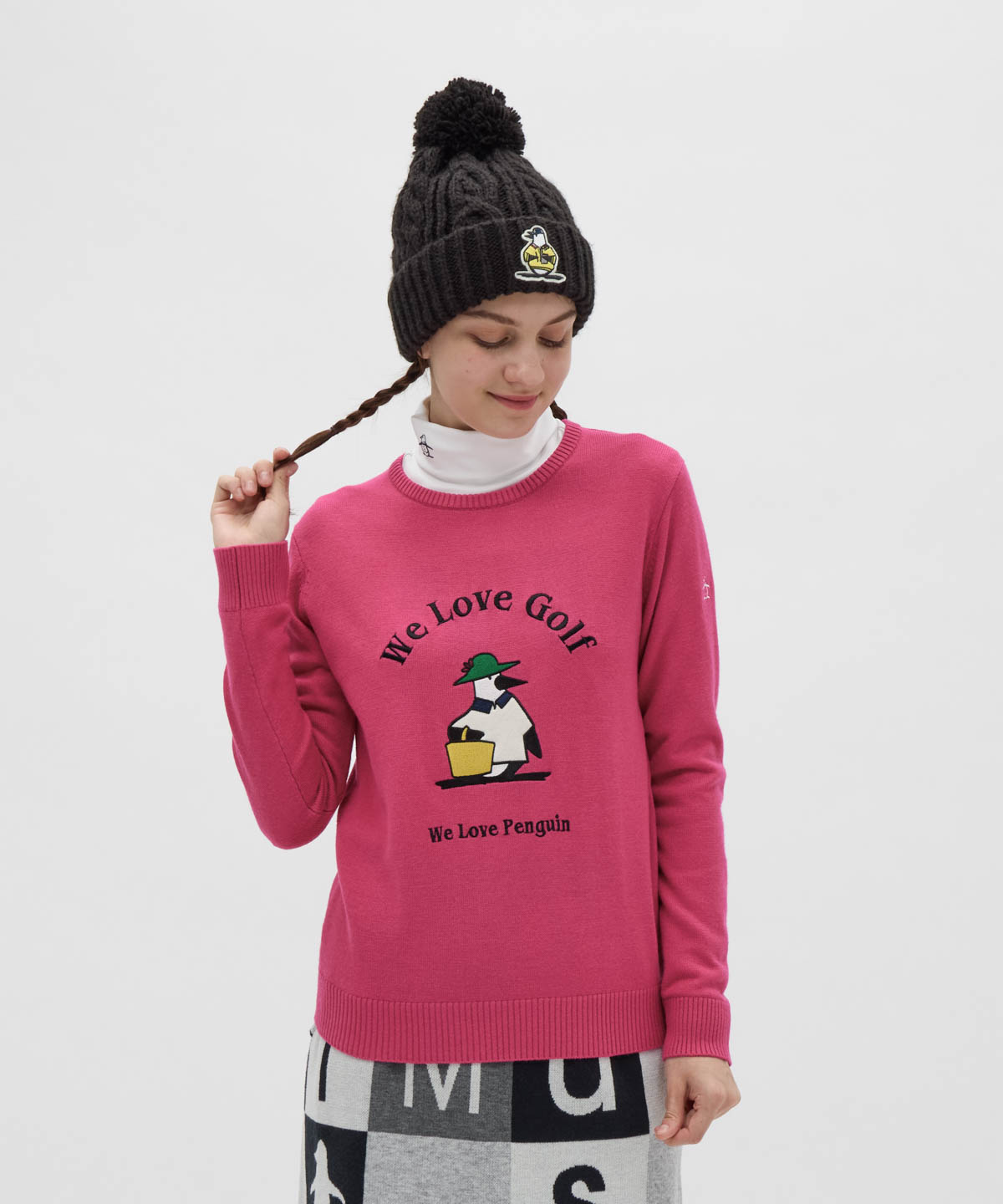 Munsingwear(ings) マンシングウェア Munsingwear アップリケアーカイブペンギンロゴクルー ピンク LL Munsingwear(ings) マンシングウェア Munsingwear アップリケアーカイブペンギンロゴクルー ピンク LL