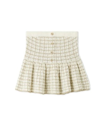 ツイードニットペプラムビスチェ