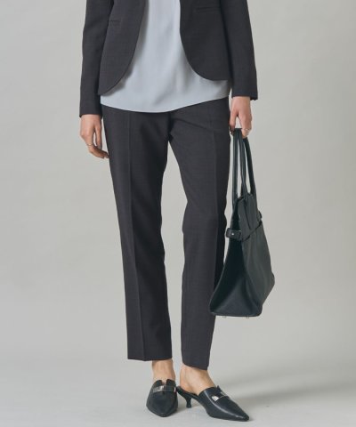 【UVカット・洗える】ウール2WAYストレッチ スティックパンツ