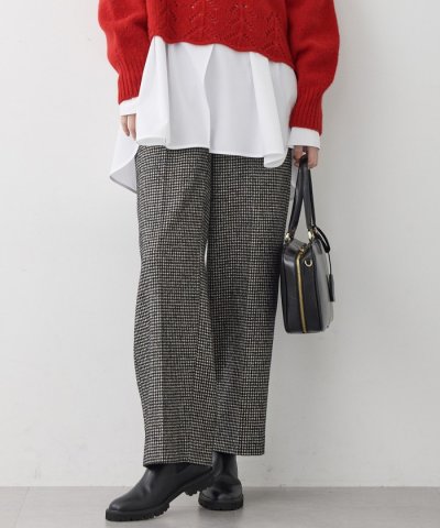 ループミックスツイード ワイド パンツ