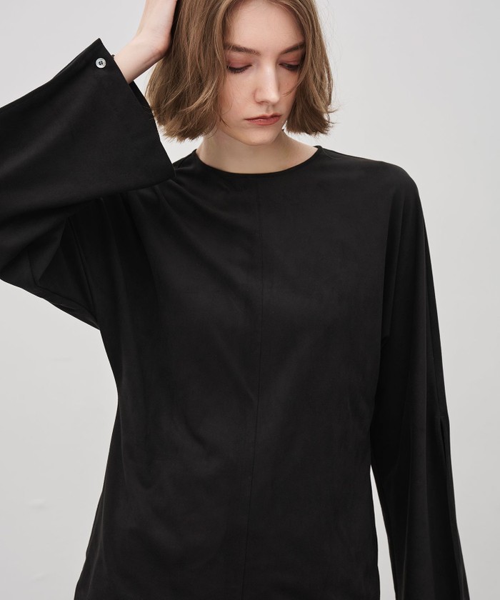 UNCRAVE 【手洗い可】スウェード ドルマントップス ブラック 2