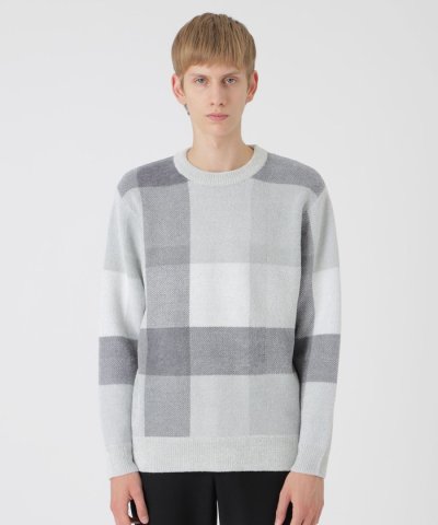 フェザークレストブリッジチェックニット